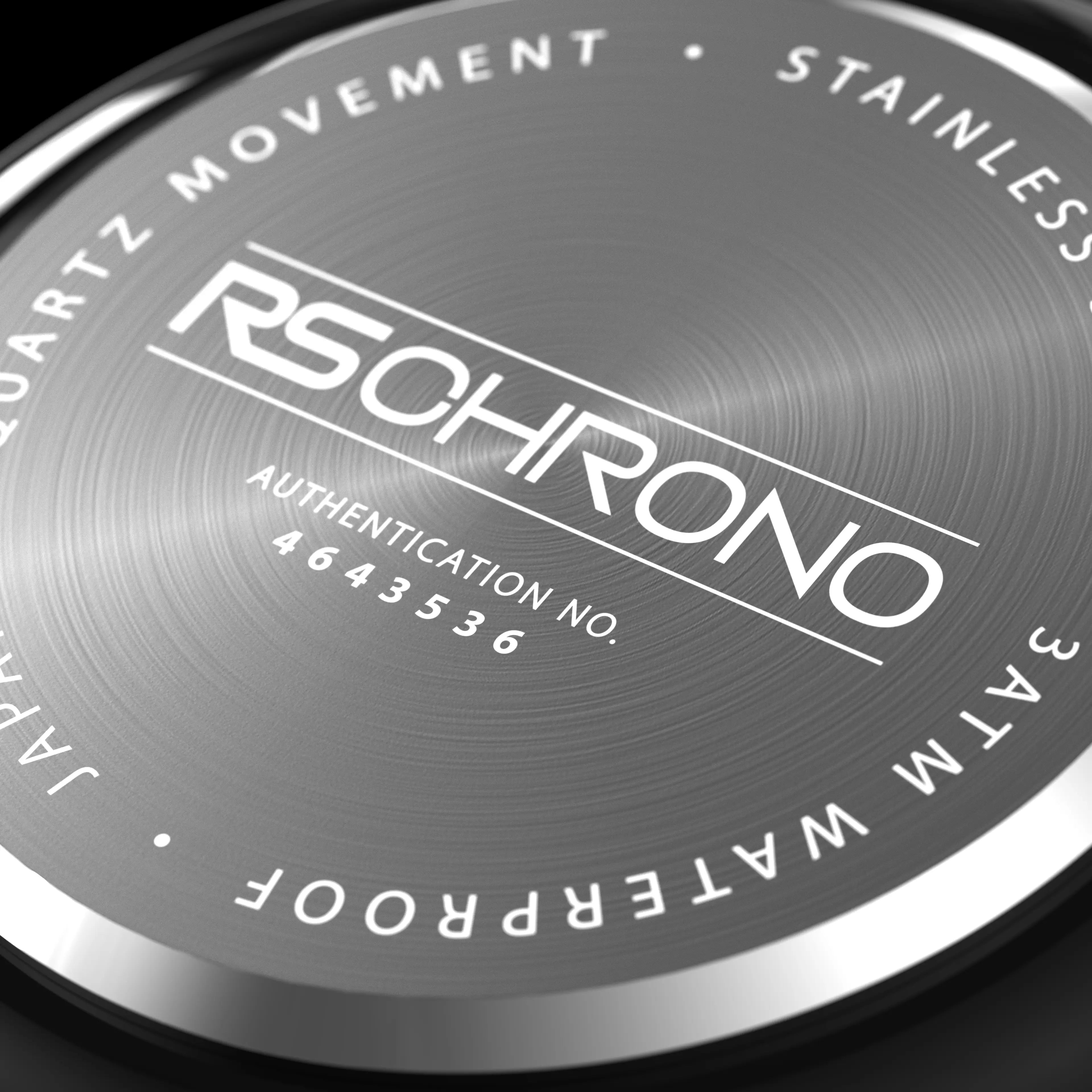 RS Chrono Custom Engraved Backplate