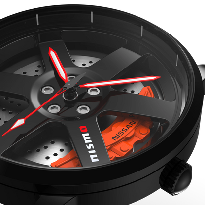 Shop Nismo R35 - Orange Leather Strap | RS Chrono