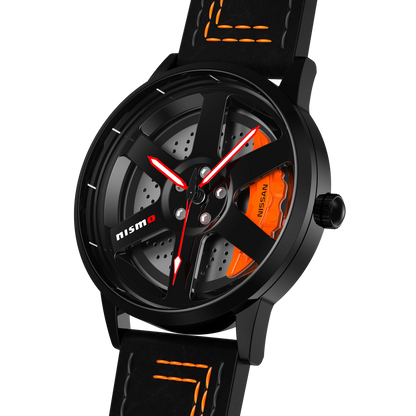 Shop Nismo R35 - Orange Leather Strap | RS Chrono