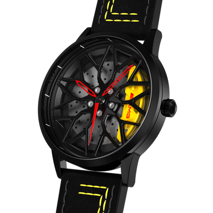 Shop Yellow Petronas 63S Gyro - Yellow Leather Strap | RS Chrono