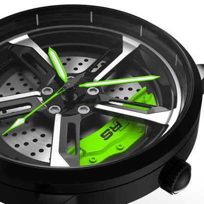 Shop Green Vorsprung RS7 Gyro - Green Leather Strap | RS Chrono